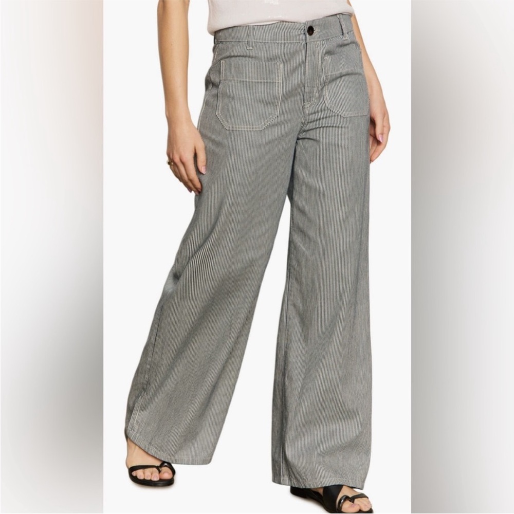 NWT Sanctuary The Marine Stripe Patch Wide Leg Pants